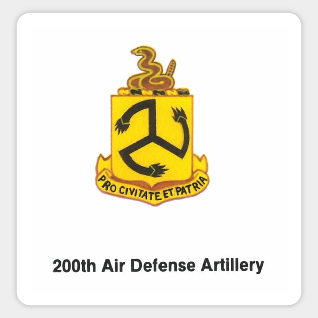 200th Air Defense Artillery Sticker by Limb Store